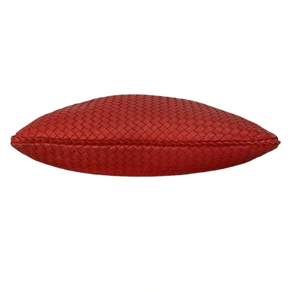 Auth BOTTEGA VENETA Large Veneta bag - Red Leather Handbag - Picture 4 of 14